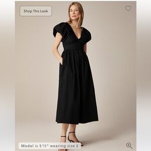 NWT J Crew Collection Cecily dress in cotton poplin